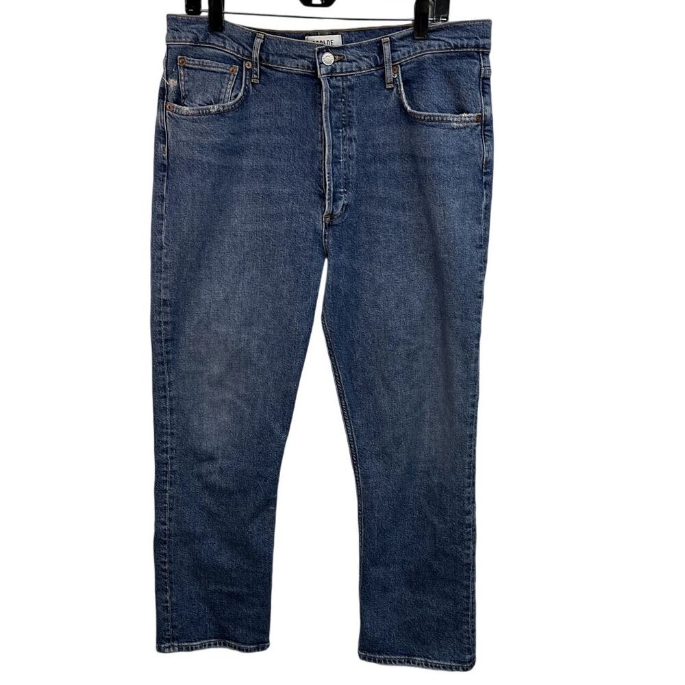 AGOLDE Riley High Rise Cropped Organic Cotton Jeans Size 32